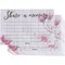 Share a Memory Card - 100-Pack Single-Sided Flat Card for Funeral, Memorial Service, Celebration of Life Events, Pink Floral Design, 4 x 6 Inches